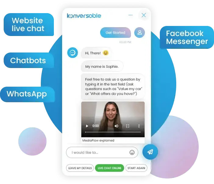 konversable WhatsApp chatbot UK